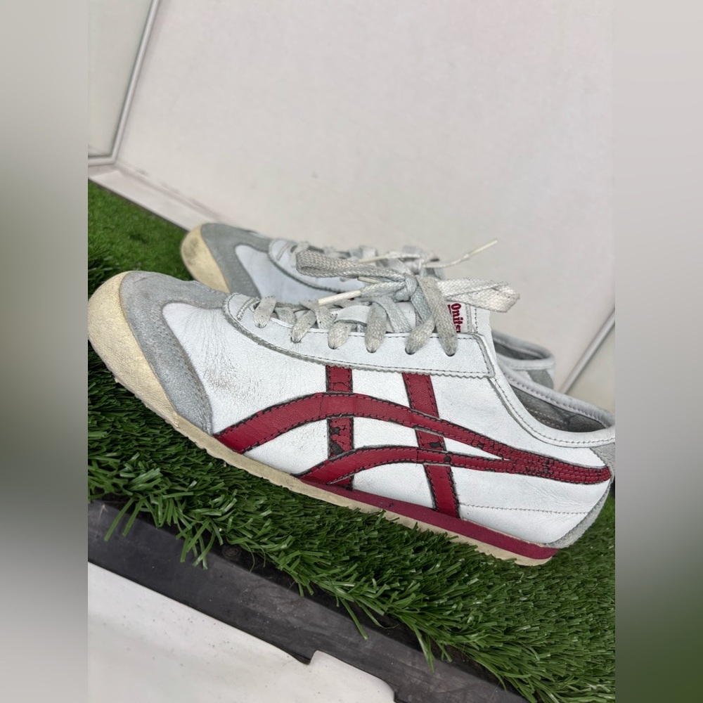 ASICS Onitsuka Tiger Mexico 66 Sneakers White/ Red Men’s Size 6.5